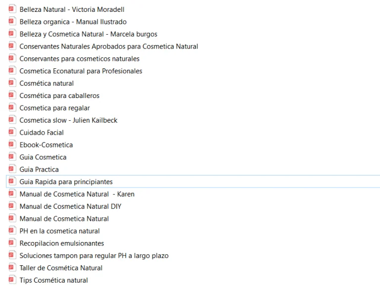Mega Pack de Cursos, manuales y fórmulas Cosmética Natural